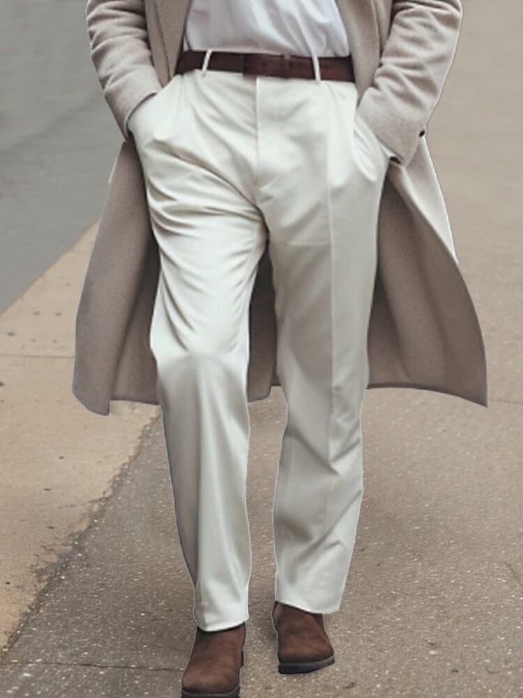Pantalones de traje de corte recto