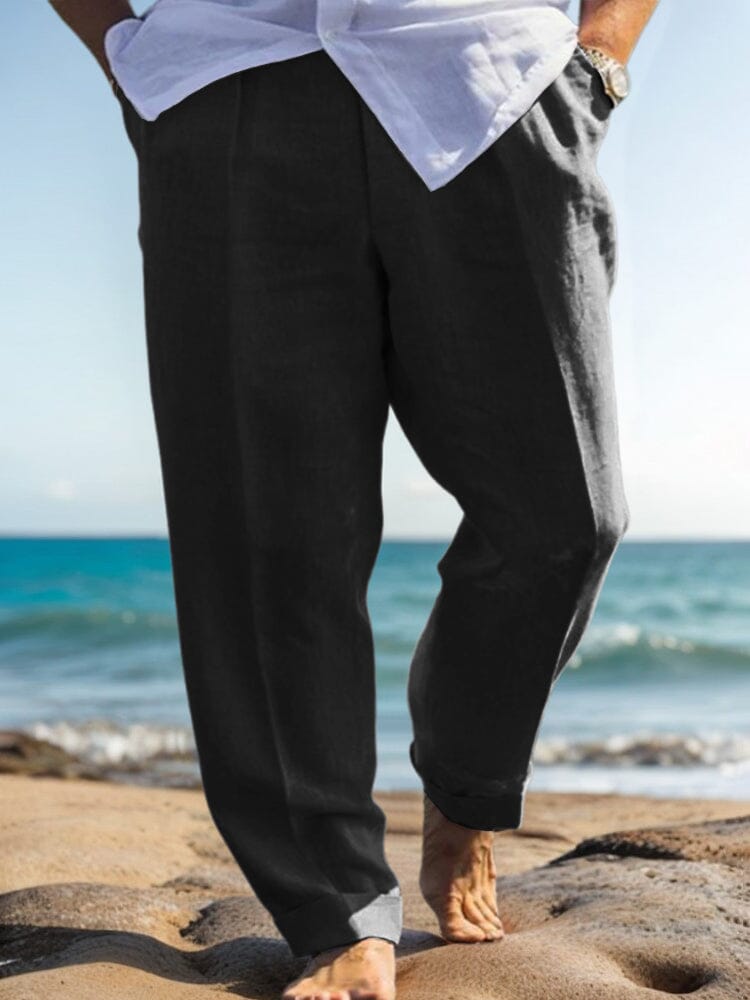 Pantalones de algodón y lino