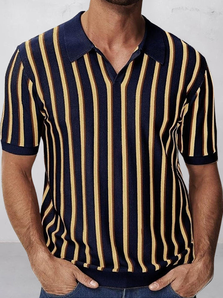 Top de punto a rayas de estilo urbano