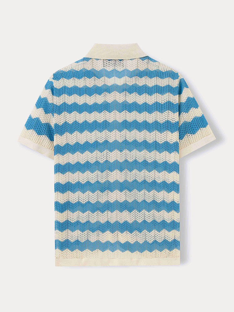 Camisa jacquard de punto