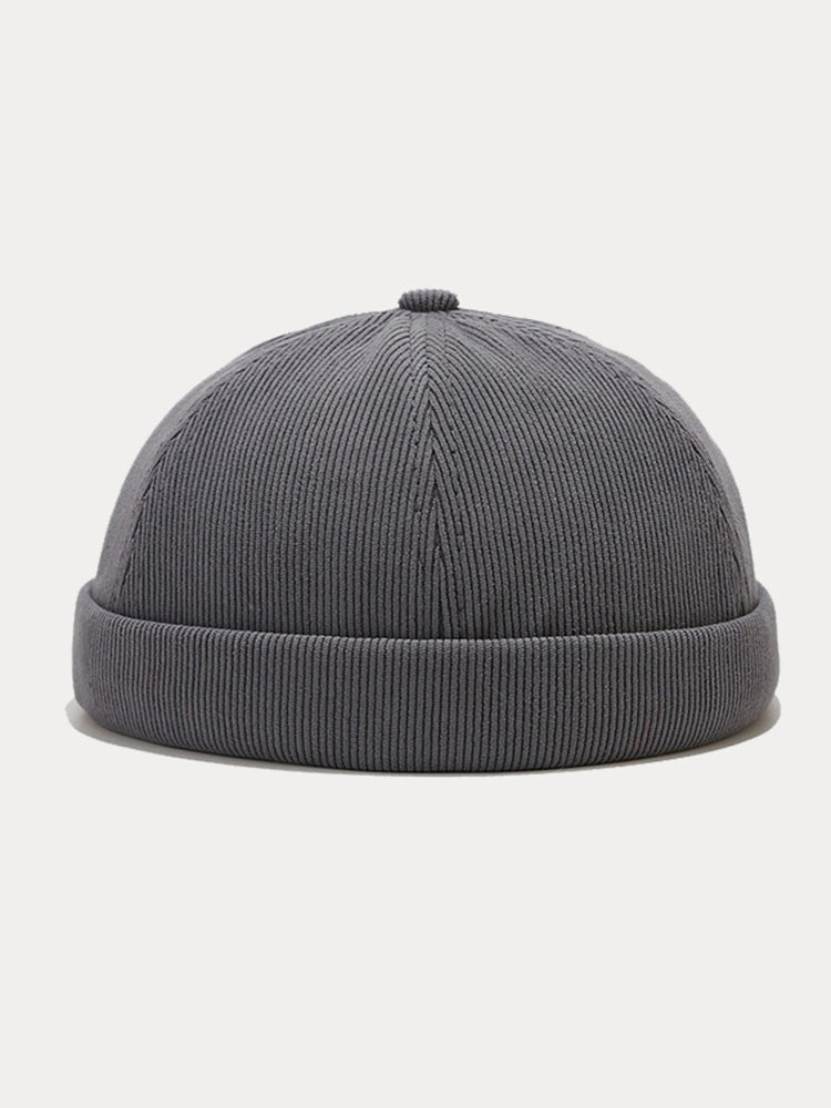 Gorro de pana sin visera clásico