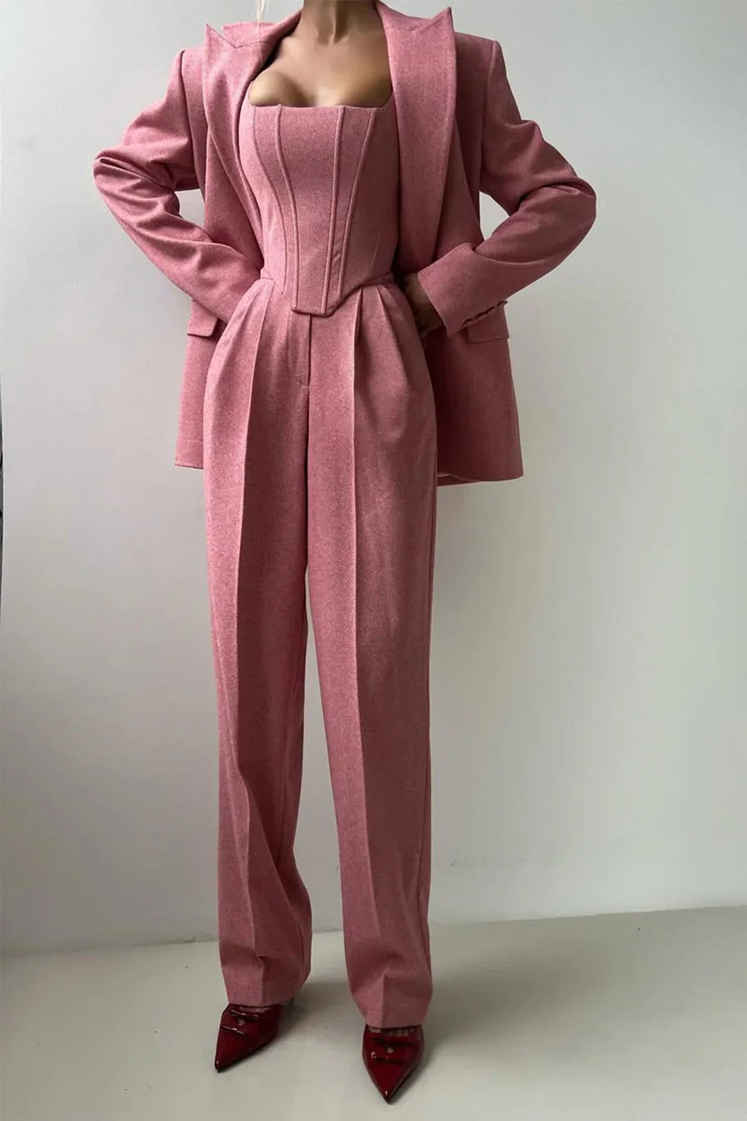 Vérona™ - Conjunto de tres piezas con blazer cruzado