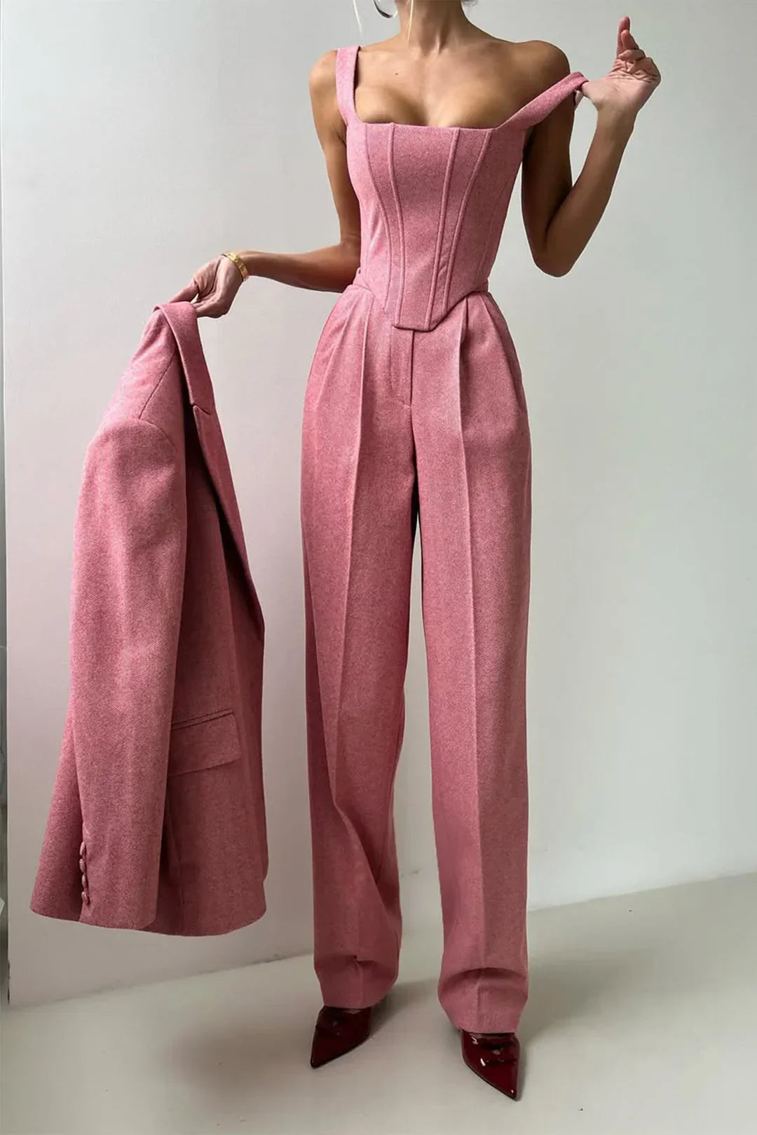Vérona™ - Conjunto de tres piezas con blazer cruzado