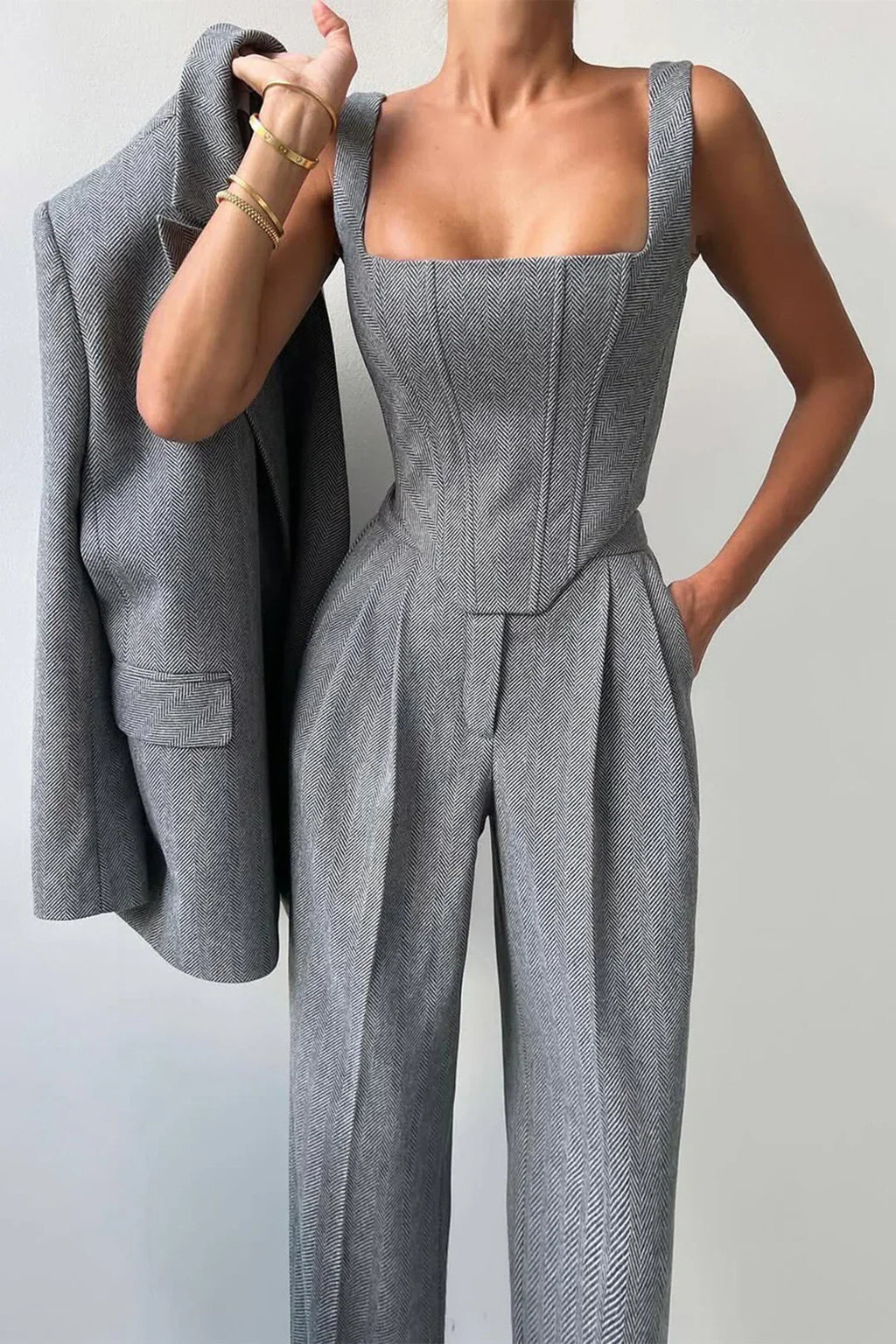 Vérona™ - Conjunto de tres piezas con blazer cruzado