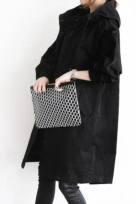 Abrigo impermeable para mujer cálido