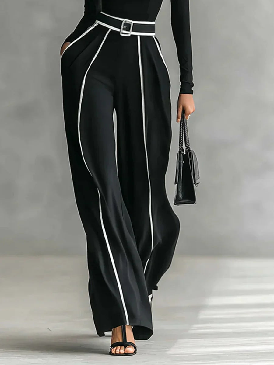 Conjunto negro y cinturón