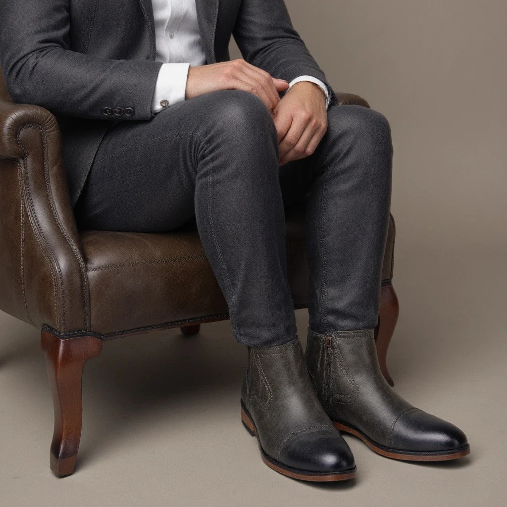 Botas Chelsea de piel