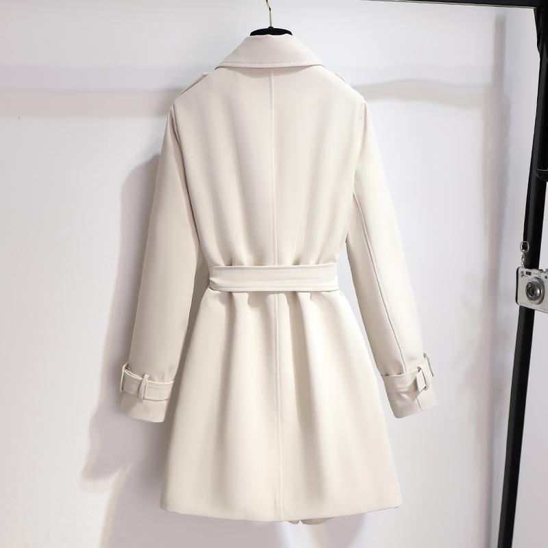 Abrigo Trench Chic con Mangas Largas