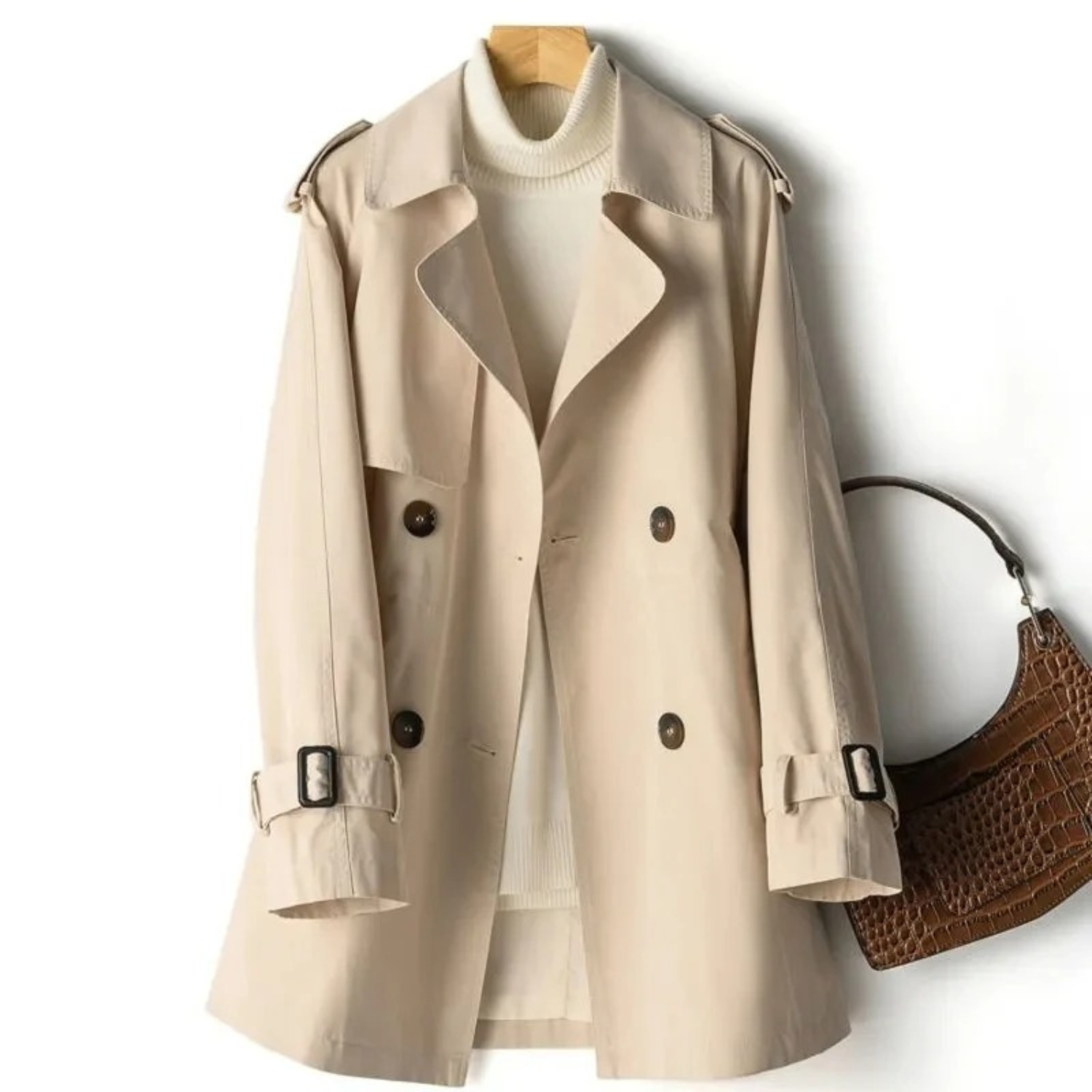 Abrigo Trench Doble Fila