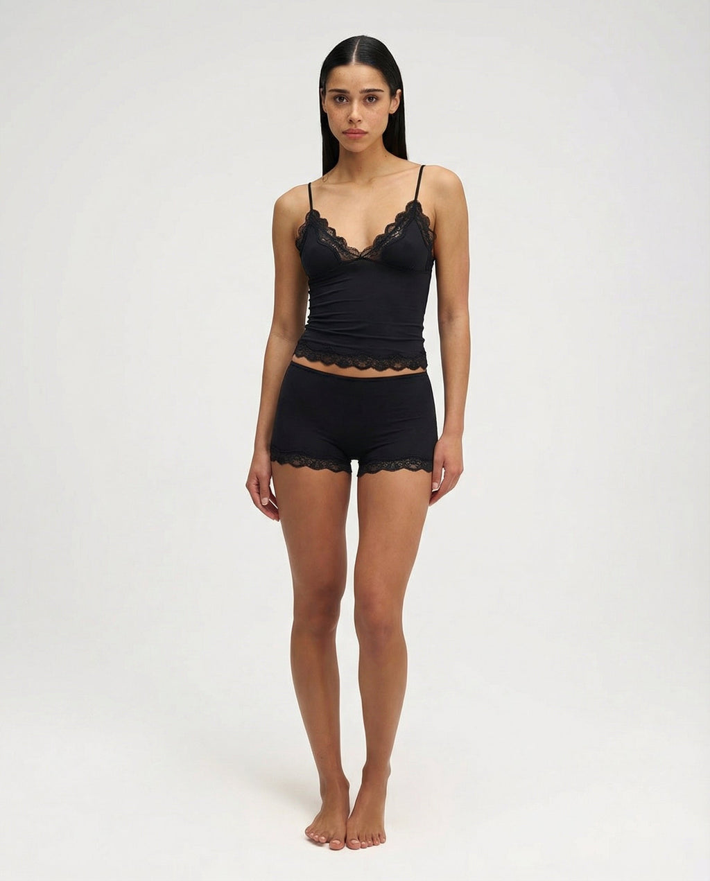 Conjunto de encaje para noches suaves