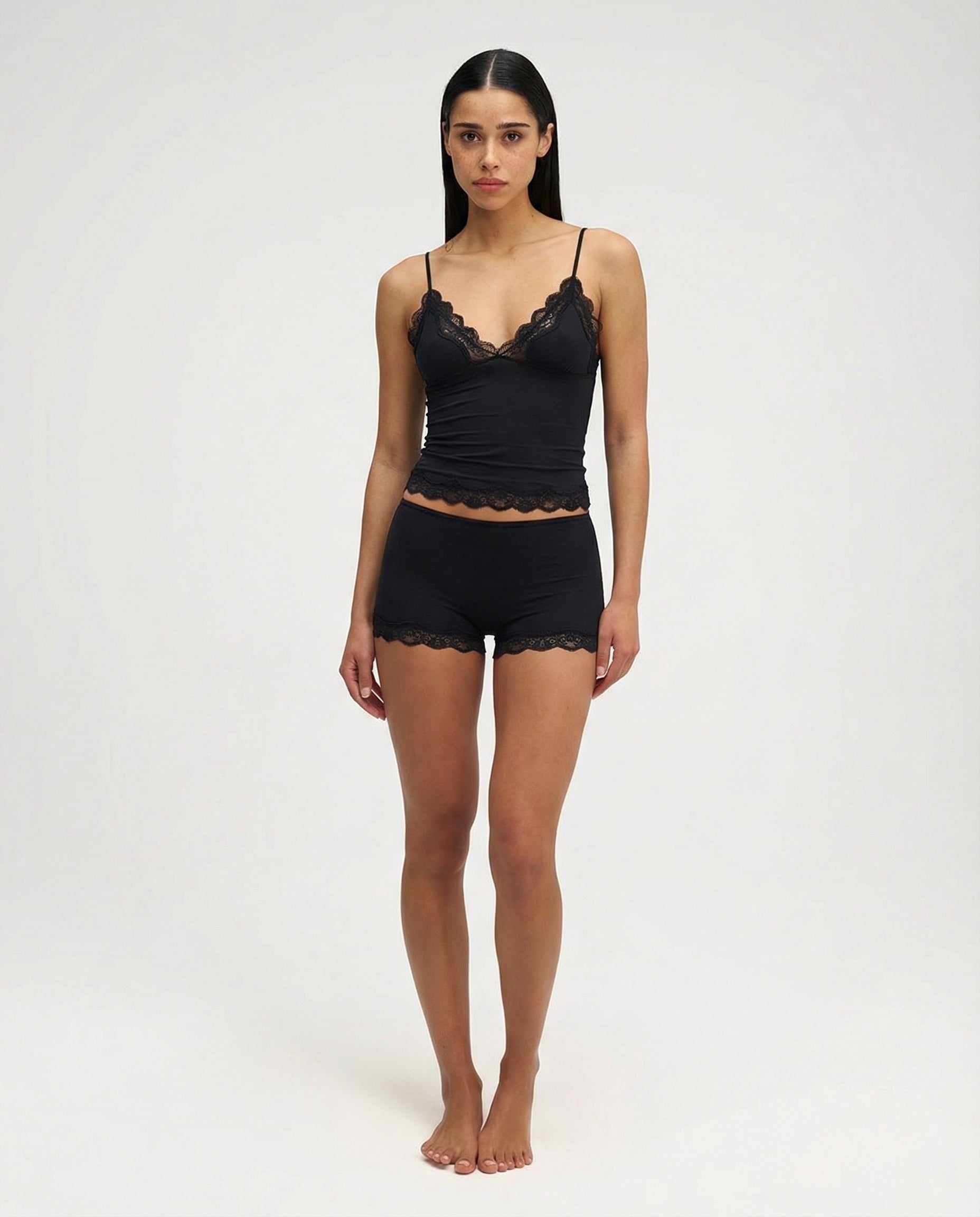 Conjunto de encaje para noches suaves