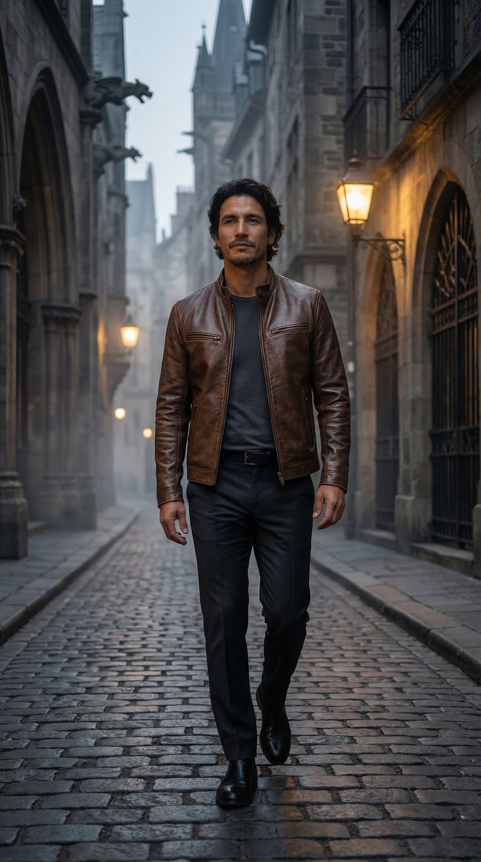 Chaqueta de cuero vintage