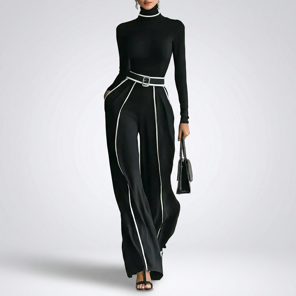 Conjunto negro y cinturón