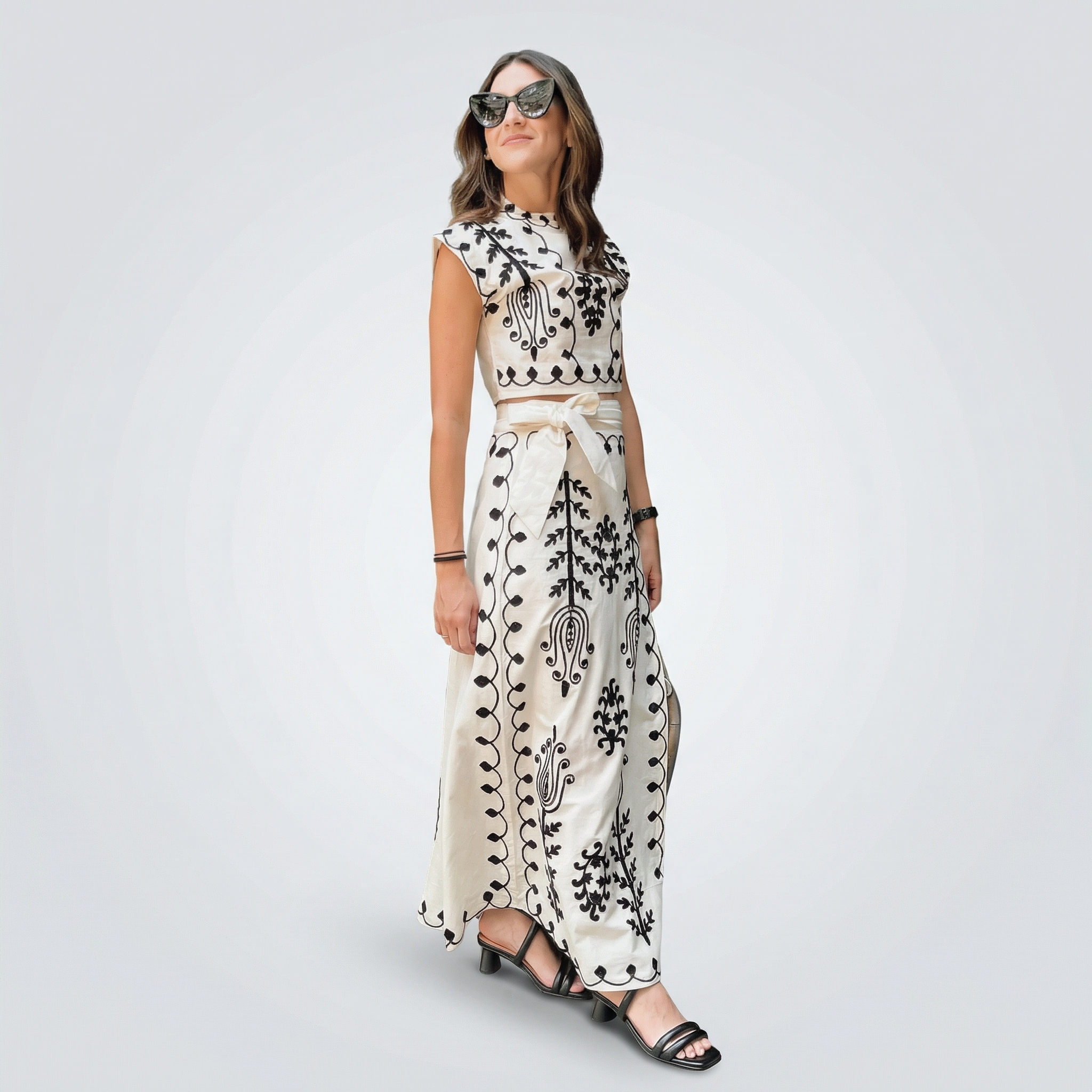 Conjunto Estampado Bordado