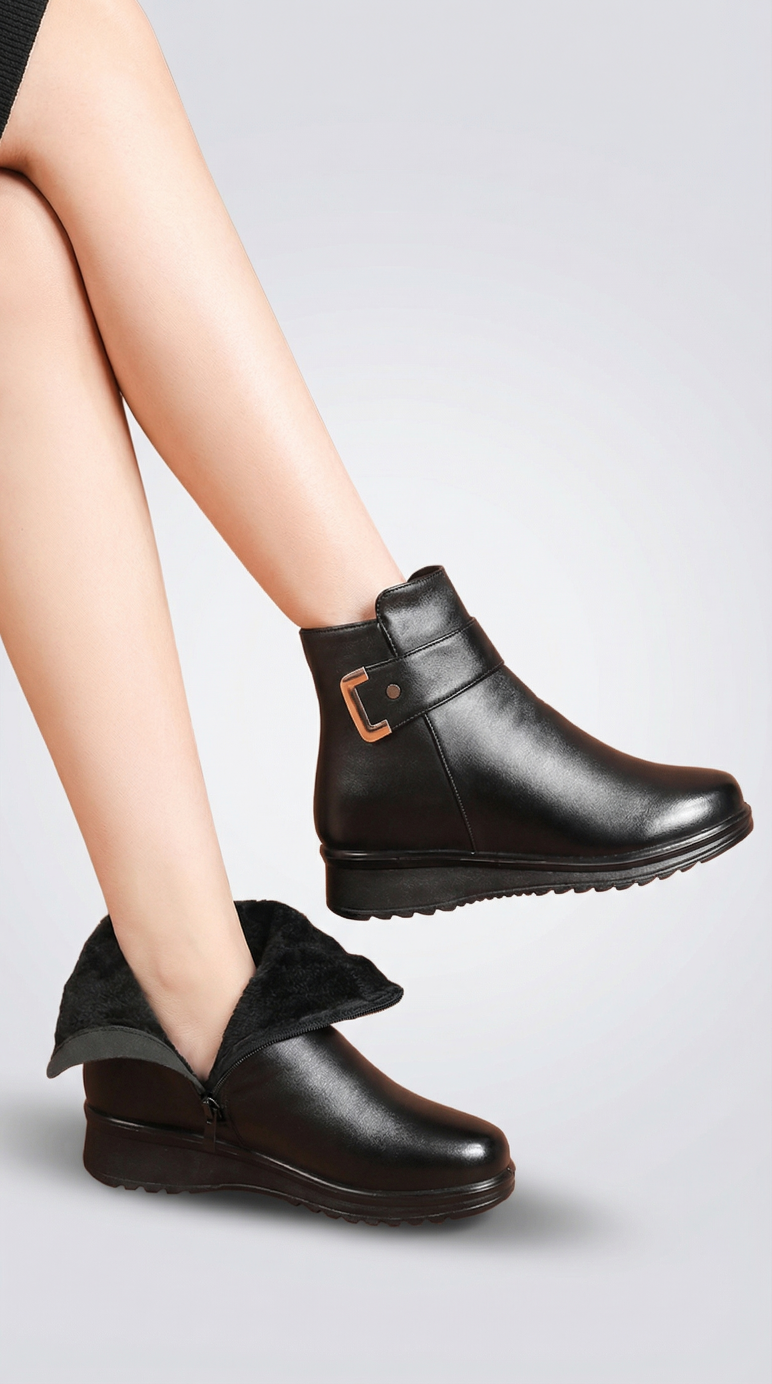 Botines de mujer con hebilla