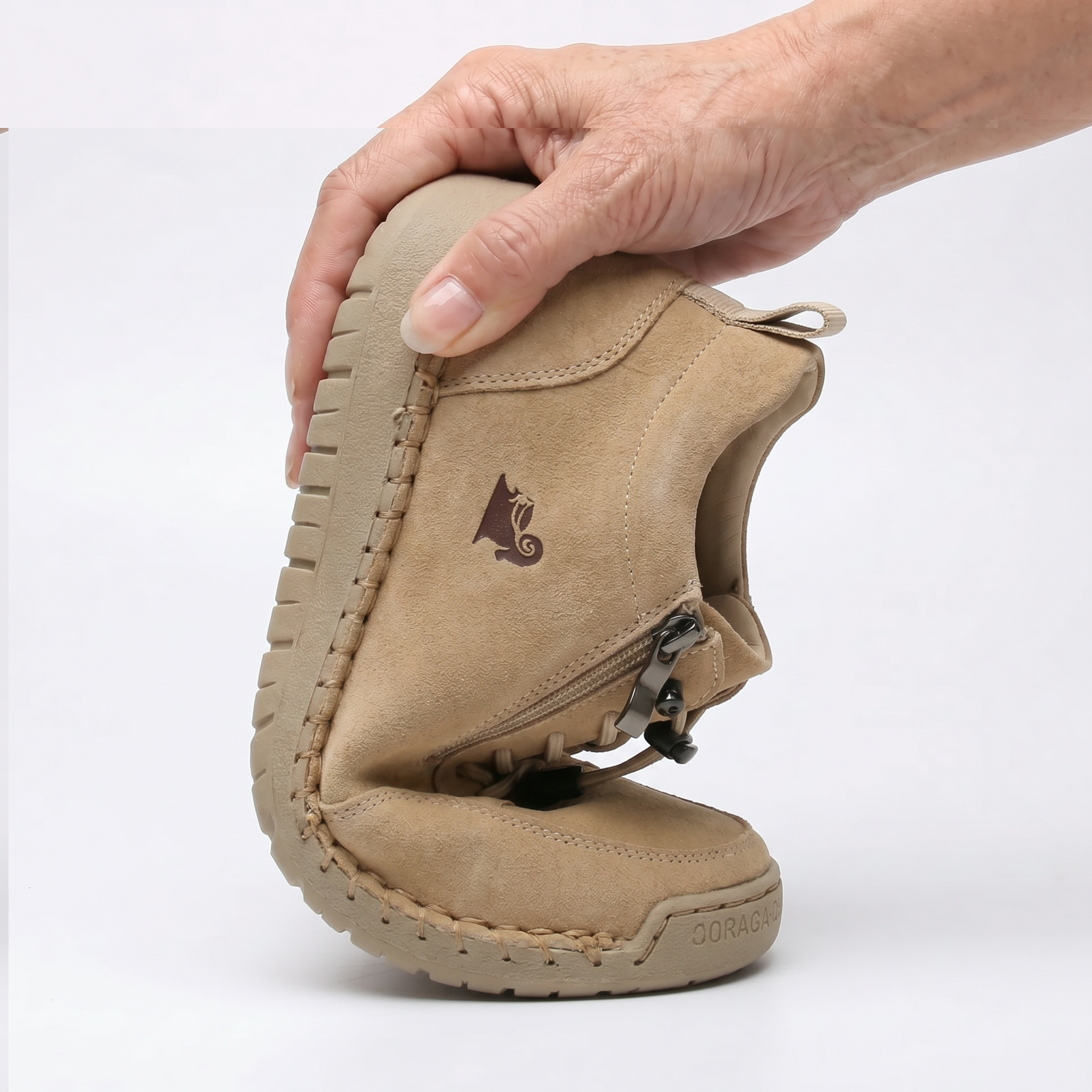 Flora Zapatos ortopédicos cómodos con cremallera