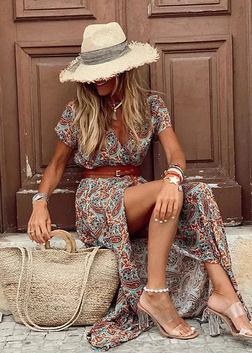 Vestido largo bohemio elegante