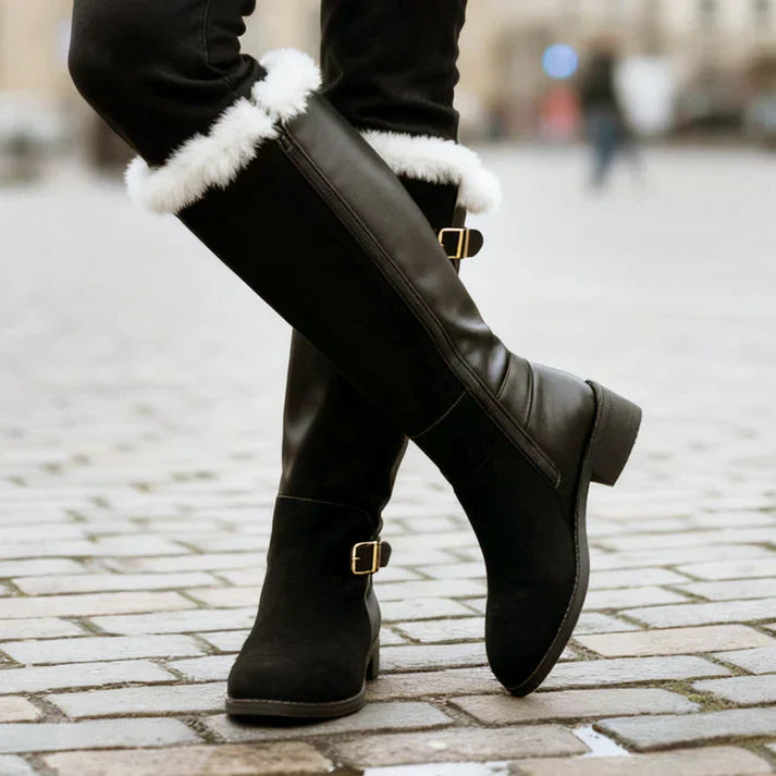 Botas altas de invierno con forro cálido